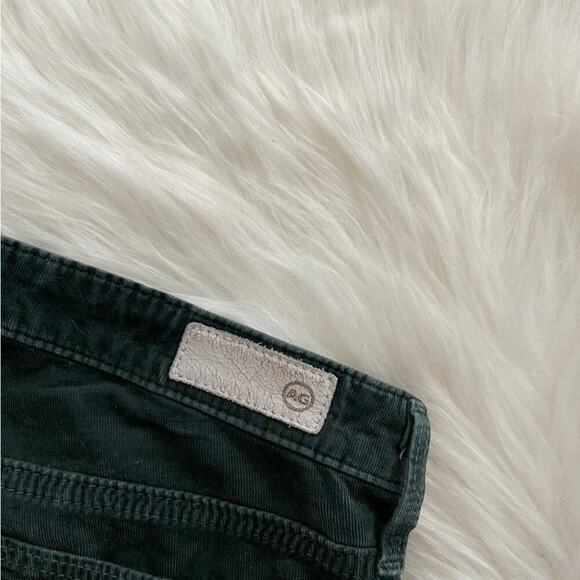 AG Adriano Goldschmied Velvet Dark Green Corduroy Jeans 25 - Picture 6 of 8